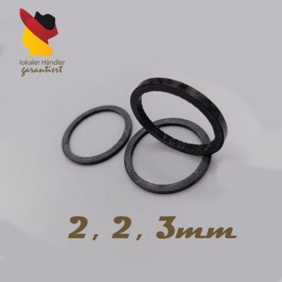 Carbon Spacer 2, 2, 3mm Distanzring 1 1/8'' Steuersatz Kohlenstoff light