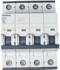 Siemens 5SY6425-7 4 Pole Circuit Breaker 25A 400V DIN Rail Mount MCB Protector