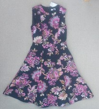 NWT Per Una Floral Prom Dress Size 10 Pink Black Party Occasion New M&S Metallic