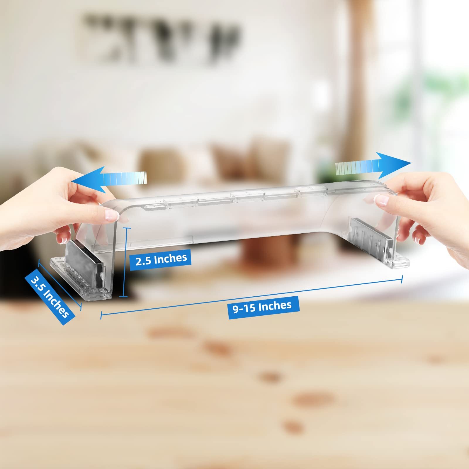 как выглядит 2-Pack Adjustable Air Vent Deflector Transparent 9 -15 for Various Registers фото