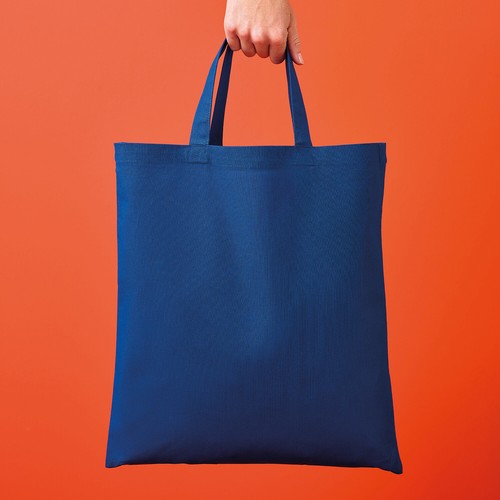 Canvas Cotton Tote Bag Shopper For Life Long Short Handle Shopping Reusable Eco - Picture 35 of 89