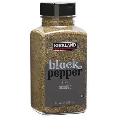 Kirkland Signature fein gemahlener schwarzer Pfeffer Lebensmittel Gewürz Gewürz Dressing 348g