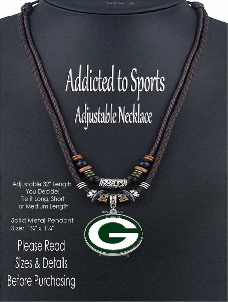 COLLAR GRANDE GREEN BAY PACKERS Metal Equipo Logo Tribal 32" NFL Fútbol ¡LO ÚLTIMO! Foto 2 de 4