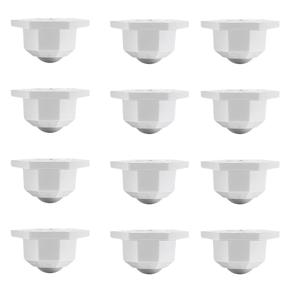 12 Pcs 360 Degree Rotation Sticky Pulley Furniture Rollers Mini Caster Wheels
