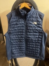 The North Face Mens Navy Blue Puffer Vest Jac...