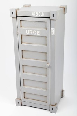point-home Design-Schrank ''Container'', Retro, grau, 67cm