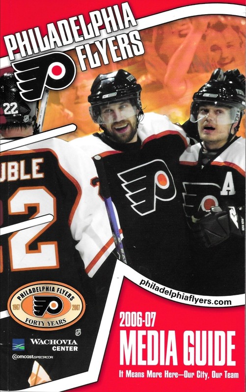 Philadelphia Flyers / Philadelphia Phantoms 2006-2007 Media Guide Peter Forsberg