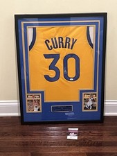 Stephen Curry Golden State Warriors Autographed Framed Jersey w/ JSA COA