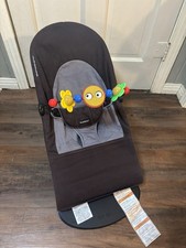 BabyBjorn Soft Bouncer W/ToyAttachment - Black/Gray GUC