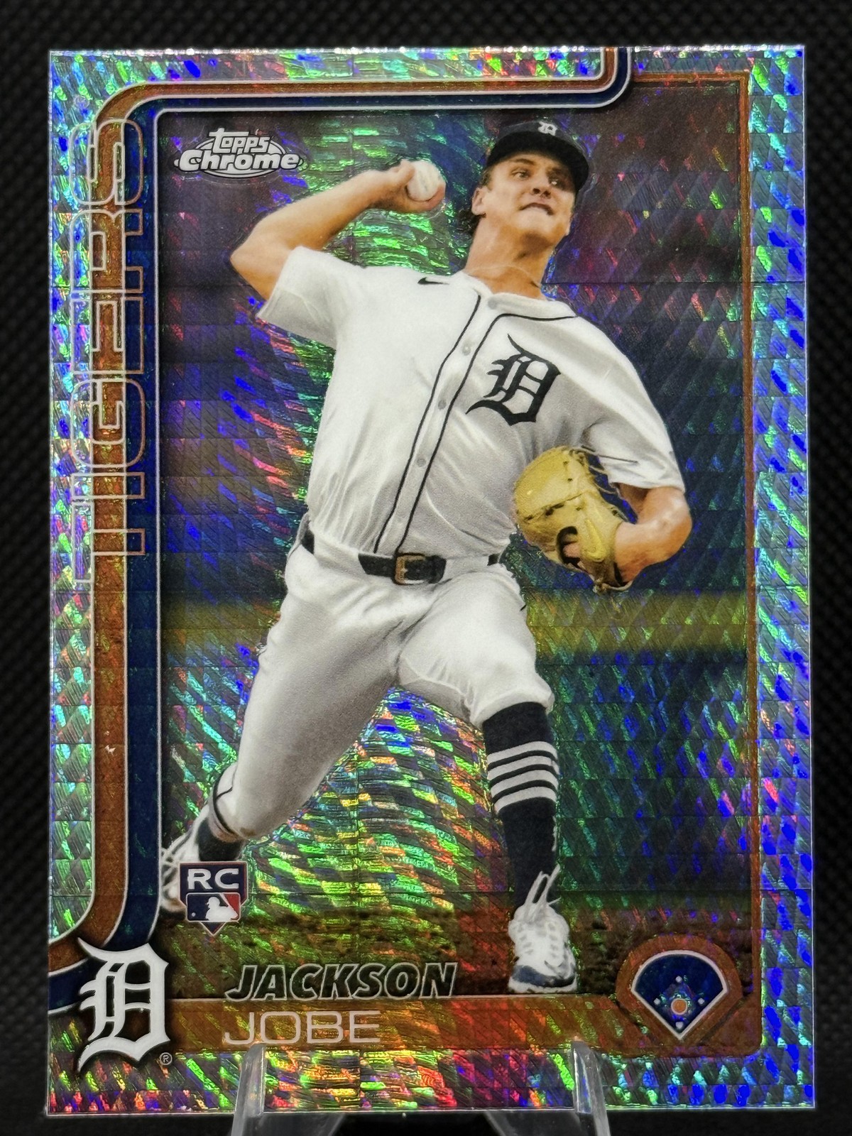 2025 Topps Chrome #249 Jackson Jobe Prism Refractors