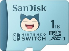 SanDisk 1TB microSDXC Card Licensed for Nintendo-Switch, Pok mon Snorlax Edition