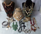 Jewelry VINTAGE LOT OF COSTUME Jewelry 21 Pieces Necklaces, Bracelets, Pin