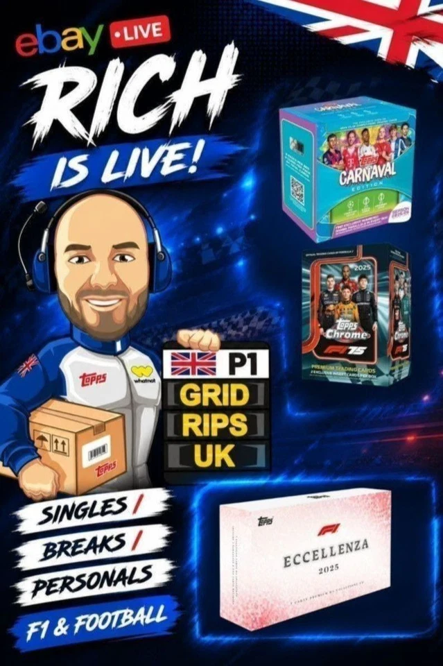 Grid Cards LIVE - F1 - Packs/Breaks/Singles/Boxes RIPPED LIVE