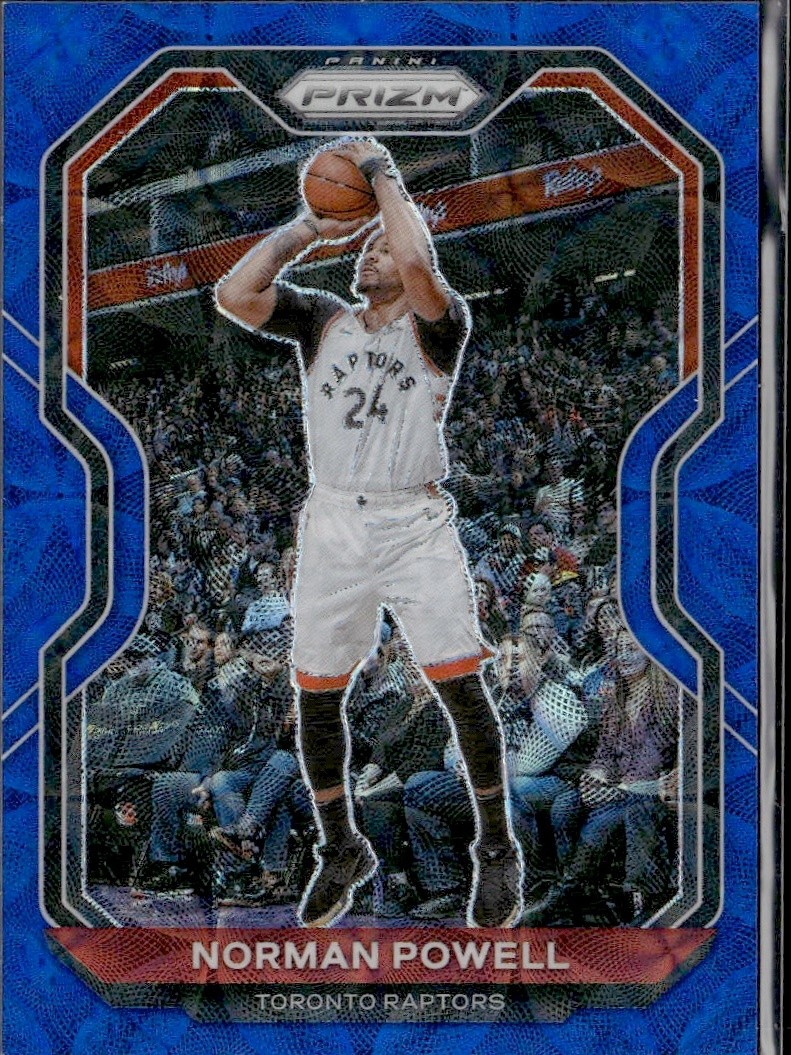 2020-21 Panini Prizm Norman Powell #157 Blue Choice Prizm /49