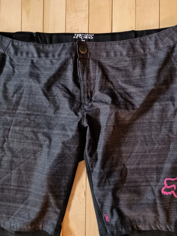Fox Racing Bicycle Shorts Mens Size XL Cycling Lightweight Zip Snap Lynx - Image 3 of 4