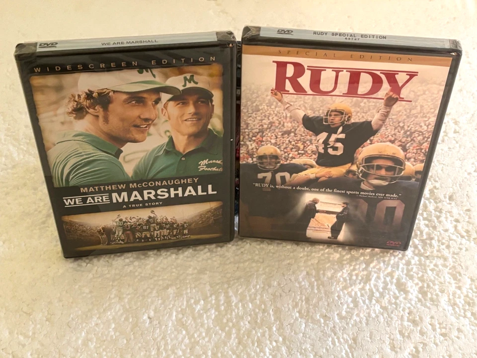 Rudy + We Are Marshall 2-DVD LOT Foto 3 de 3