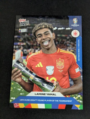 2024 Topps Now UEFA EURO Lamine Yamal #62 Rookie RC