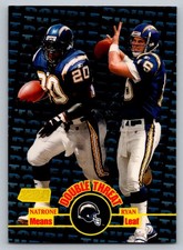 1998 Stadium Club #DT10 Natrone Means / Ryan Leaf Double Threat $$$