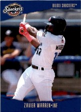 2023 Choice Biloxi Shuckers Zavier Warren #30 Biloxi Shuckers