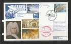 GB FDC 1986 Halleys comet 17p, Flown & signed, HALLEYS COMET SOCIETY LONDON Canc