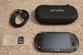 Sony PS Vita Slim PCH-2001 Touchscreen Console w/ Case, Charger & Uncharted Game