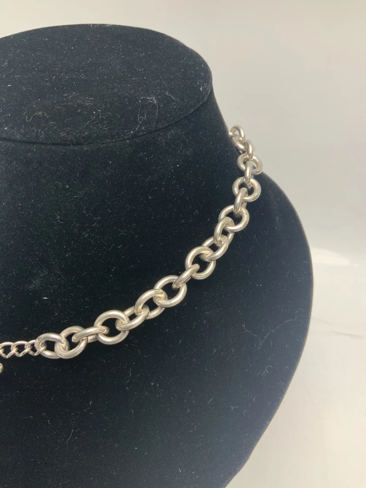 Tiffany & Co. Gargantilla palanca collar de cadena de plata de ley 16” 68,5 g Foto 2 de 4