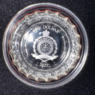 #ad 2025 .999 Silver Coca cola Bottle Cap Coin with COA andCase $48.00