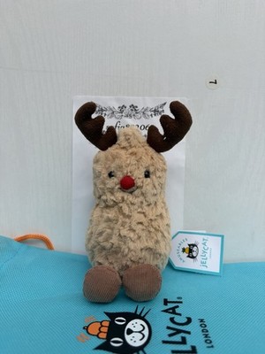  Amuseables Peanut Reindeerトナカイ AUTHENTIC Jellycat Amuseable Peanut Reindeer- NWT Retired- FAST