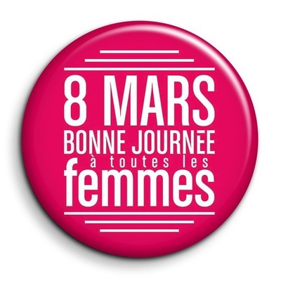 Internationaler Frauentag Version 2 - Badge 38mm Button Pin
