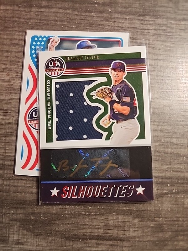 2023 Stars & Stripes - Brayden Taylor - Silhouettes Black Gold Auto Relic  45/85
