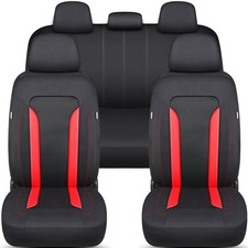 Schonbezüge-Komplettset für Mazda 3 1.Gen. Bj 2003-09 in Schwarz/Rot FT3