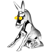 Chrome Novelty Donkey Hood Ornament - Eyes Light Up Chrome Novelty Donkey Hood Ornament - Eyes Light Up