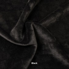 Black Stretch Velvet Fabric 60 Wide Medium Weight 10 Yards Dressmaking