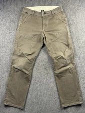 Kuhl Mens 34x32 The Lawless Pant Canvas Outdoor Hiking Cotton Stretch Brown