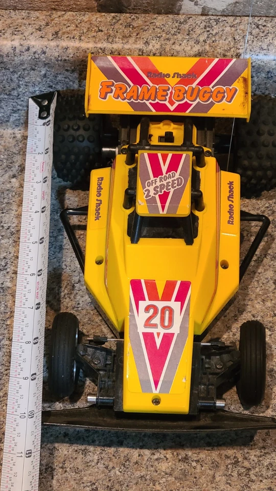 Vintage Radio Shack Radio Controlled Frame Buggy RC Car Parts or repair (A5) - Image 2 of 4