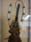 ANNE MCNEEL SIGNED 90"S VINTAGE FEATHER ART PAINTED EAGLE ON FEATHER 11 X 22 X 2 — photo 10