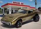Restored Hot Wheels Redlines Custom Corvette, Gold, 1968 Sweet 16, Hong Kong