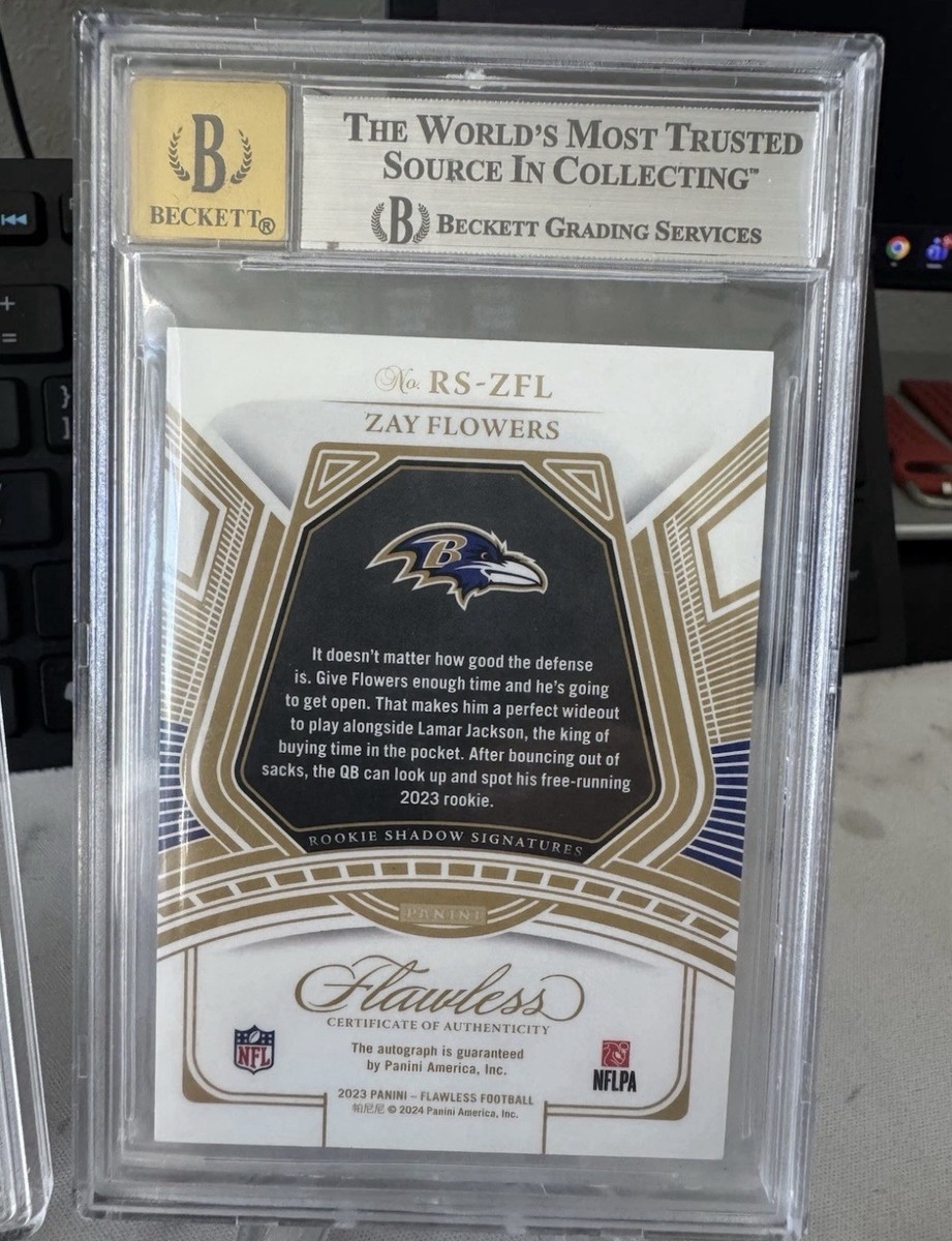 2023 Panini Flawless - Rookie Shadow Signatures Zay Flowers #RS
