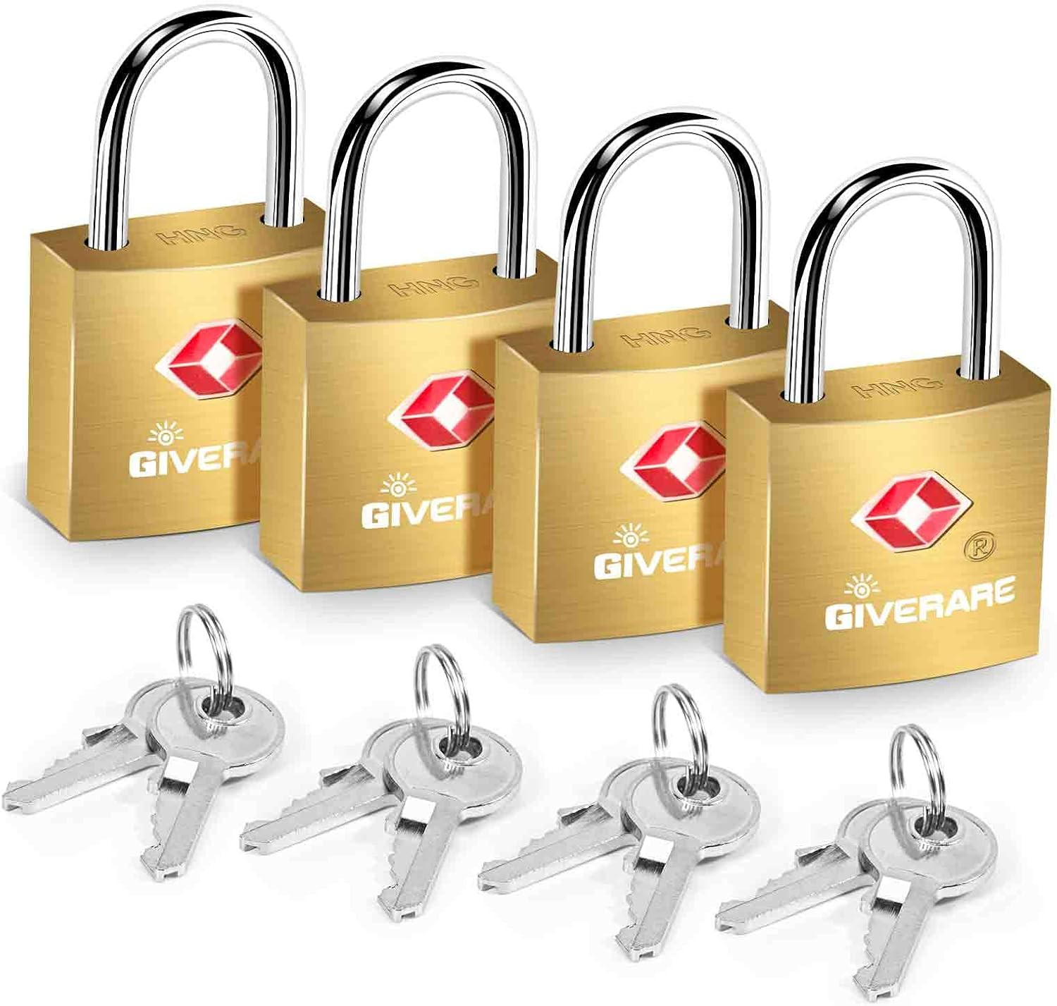Locks With Keys Travel Suitcase Padlock Copper Steel