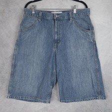 Vintage Y2K Levis Denim Shorts Mens 34 Blue Relaxed Baggy Jorts 2000s