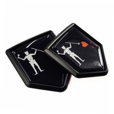 Pirate Flag Decal Sticker Car Emblem Blackbeard Pirate Flag Car Edward Teach