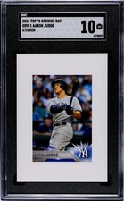2018 Topps Opening Day Aaron Judge #ODV-1 Sticker SGC 10