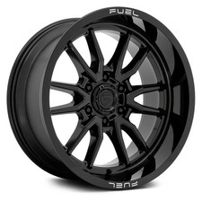 Fuel D760 Clash 6 Wheels 22x10 -18 6x139.7 106.1 Black Rims Set Of 4