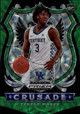 2020 Panini Prizm Draft Picks Collegiate #94 Tyrese Maxey Choice Green RC #/8
