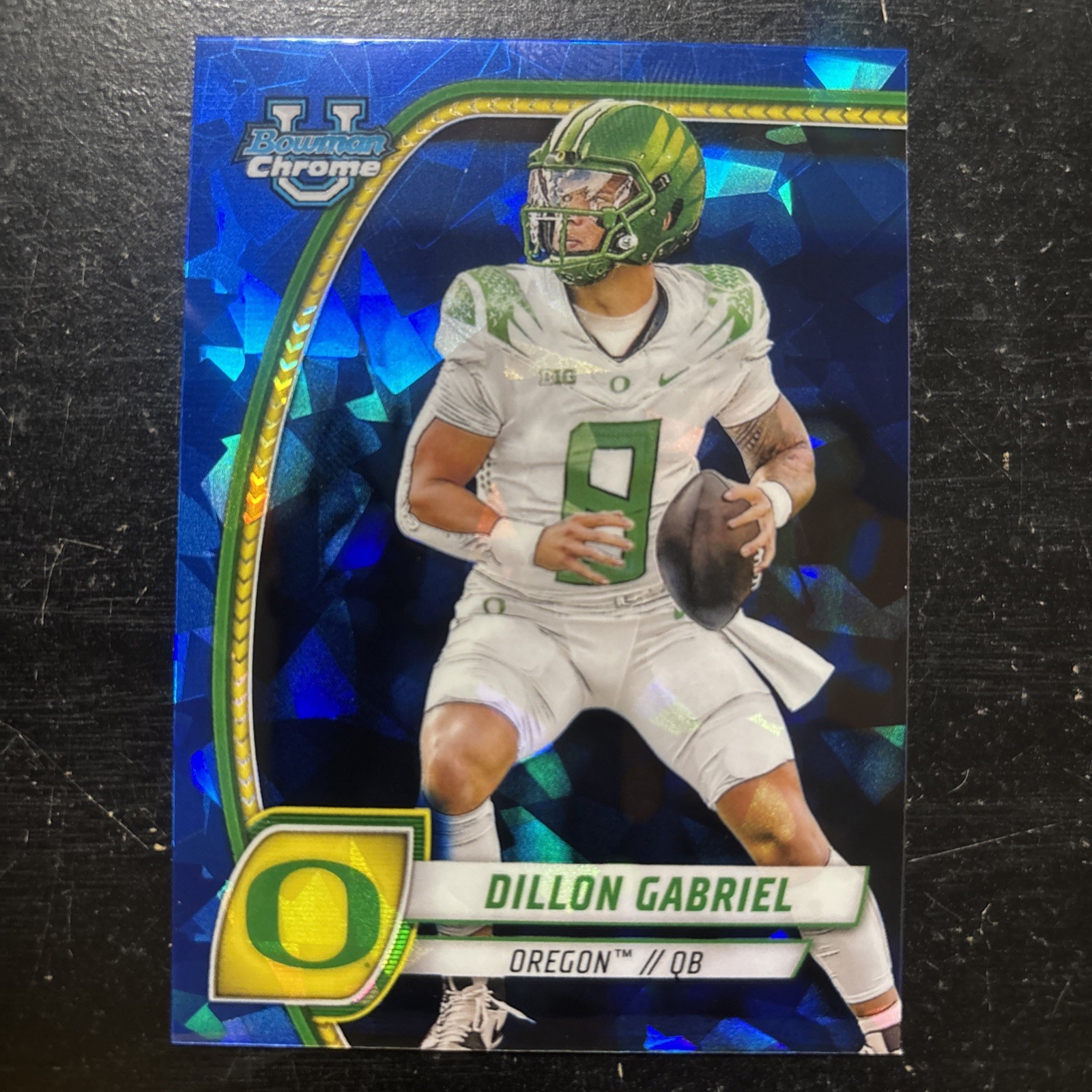 2024 Bowman Chrome U Sapphire Dillon Gabriel #3 Blue Sapphire Oregon Ducks