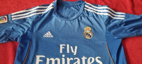 Camiseta visitante Cristiano Ronaldo Real Madrid 2013-14 M manga larga L/S Portugal rara - Imagen 6 de 18