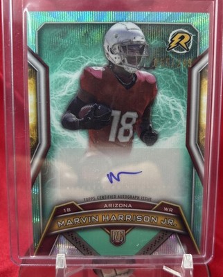 2024 Topps Resurgence Marvin Harrison Jr. RC Auto 165/249 Aqua Surge #RRSMHJ