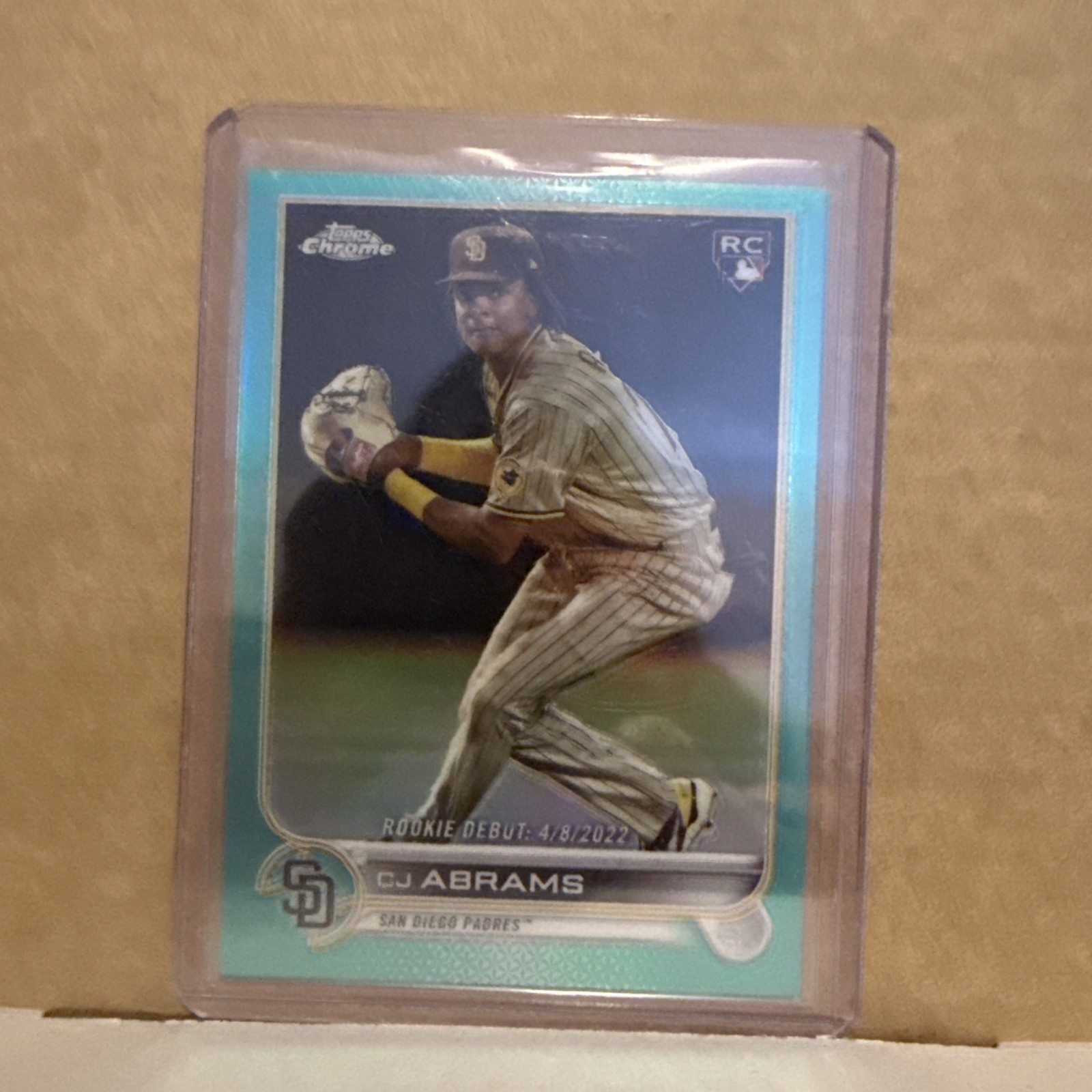 2022 Topps Chrome Update Series - C.J. Abrams #USC3 Aqua Refractor /250 (RC)