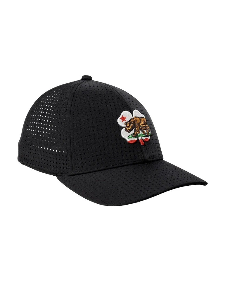 NEW Black Clover Live Lucky California  Black SM/MED Fitted Perf Golf Hat/Cap - Image 3 of 4