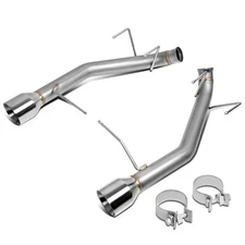 Fit 11-14 Ford Mustang 3.7L 2.5" OD Exhaust Axle-Back Kit+ Tip Stainless Steel